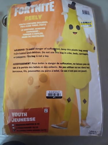 Costume fortnite peely - peely, bambino